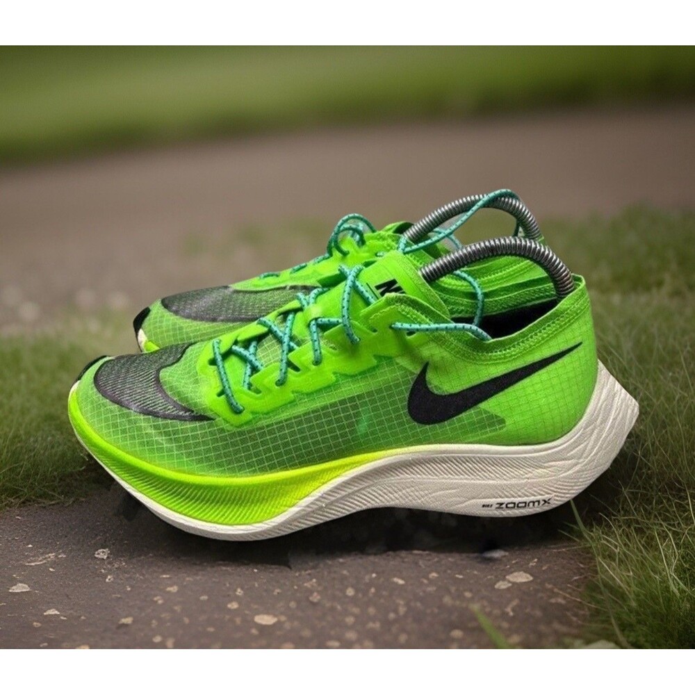Nike ZoomX Vaporfly Next% Electric Green Running AO4568-300 Men Size 7 Preowned